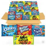 OREO Mini Cookies, CHIPS AHOY! Mini Cookies, SOUR PATCH KIDS Candy & Nutter Butter Bites Cookies & Candy Variety Pack - 40oz/32ct