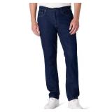 Amazon Essentials Men's Low Stretch Straight-Fit Jeans, Rinse, 32W x 30L - Retail: $28