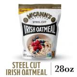 McCann s Irish Oatmeal  Traditional Steel Cut Oats  28 Ounce Bag - Retail: $22