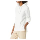 Amazon Essentials Women's Fleece Hooded Tunic Sweatshirt, Ivory, X-Large - Retail: $12