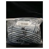 Beachsissi Tankini Swimsuit for Women Tummy Control Tankini Set Two Piece Bathing Suit Drawstring Side Swimwear Tank Top with Skirt, Blue, L - Retail: $40