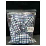 Alimens & Gentle Men's Plaid Button Down Shirts Cotton Long Sleeve Dress Shirts Regular Fit Gingham Shirts 2XL - Retail: $20