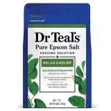 Dr Teals Epsom Salt Magnesium Soak  Relax & Relief with Eucalyptus & Spearmint  3 lbs