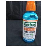 TheraBreath Fresh Breath Alcohol-Free Mouthwash  Mouth Rinse for Adults  Icy Mint  16 fl oz