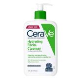 CeraVe Hydrating Facial Cleanser, Moisturizing Face Wash For Dry Skin, Hyaluronic Acid + Ceramides + Glycerin, Hydrating Cleanser For Normal To Dry Skin, National Eczema Association Certified - Retail