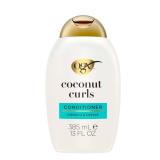 OGX Quenching + Coconut Curls Curl-Defining Conditioner, Nourishing Curly Hair Conditioner with Coconut /Citrus Oil & Honey, Paraben-Free with Sulfate-Free Surfactants, 13oz