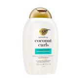 OGX Quenching + Coconut Curls Curl-Defining Conditioner, Nourishing Curly Hair Conditioner with Coconut /Citrus Oil & Honey, Paraben-Free with Sulfate-Free Surfactants, 13oz