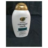 OGX Quenching + Coconut Curls Curl-Defining Conditioner, Nourishing Curly Hair Conditioner with Coconut /Citrus Oil & Honey, Paraben-Free with Sulfate-Free Surfactants, 13oz