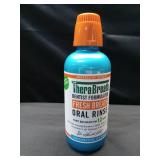TheraBreath Fresh Breath Alcohol-Free Mouthwash  Mouth Rinse for Adults  Icy Mint  16 fl oz