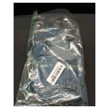 Women's Vintage Button Down Denim Tank Top Split Hem Sleeveless Vest Tops Blue Small