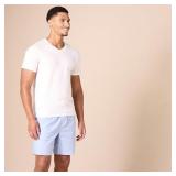 Amazon Essentials Men's V-Neck Undershirt, Breathable, Cotton, Pack of 6, White, X-Large - Retail: $17