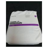 Twin/Twin XL Microfiber Sheet Set White - Room Essentials: Polyester, Peached, OEKO-TEX Certified