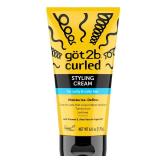 Got2B Curled Styling Cream, 6 Fl Oz, Curl Defining & Moisturizing Hair Cream for Coily & Curly Hair, Provides Frizz Control & Soft Feel for Type 3-4 Curls, Made with Vitamin E, Aloe Vera &