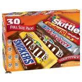 Mars Chocolate & Candy Variety Pack - 30 Full Size Bars - Retail: $25