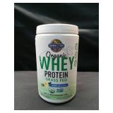 Organic Whey Protein  Grass-Fed  Vanilla  13.33 oz (378 g)  Garden of Life - Retail: $34