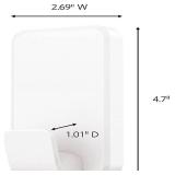 Command 15 Lb XL Heavyweight Wall Hook, Damage Free Hanging Wall Hook with Adhesive Strips, Heavy Duty Single Wall Hook for Hanging Back to School Organizers, 2 White Hooks and 8 Strips