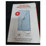 Sunbeam XL Heating Pad for Back Neck and Shoulder Pain Relief with Sponge for Moist Heating Option Extra Large 12 x 24\' Blue - Retail: $30