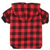 Plaid Dog Hoodie Sweatshirt Sweater for Extra Large Dogs Cat Puppy Clothes Coat Warm and Soft(XXL) - Retail: $14