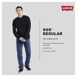 Levi's Men's 505 Regular Fit Jeans, Fremont Drop Shot-Medium Indigo, 36W x 32L - Retail: $60