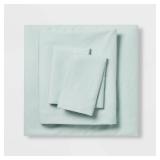 Queen Microfiber Sheet Set Mint - Room Essentials: Polyester, 170 Thread Count, Includes 2 Pillowcases & Fitted Sheet - Retail: $25