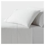 Queen 400 Thread Count Performance Sheet Set Light Gray Geo - Threshold - Retail: $55