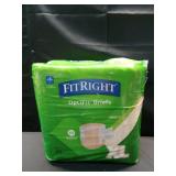 FitRight OptiFit Extra Adult Briefs with Tabs, Unisex, X-Large (56-64 Inches), Moderate Absorbency, Comfortable and Protective, Ideal for Medical Patients, Hospitals, Nursing Homes, Pack of 20 - Retai