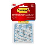 Command Wire Toggle Hooks  Clear  Medium  6 Wall Hooks  Damage-Free Hanging