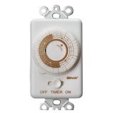 Woods 59745 59745WD 24-Hour Mechanical Converts A Wall Light Switch to Timer (White)
