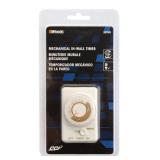 Woods 59745 59745WD 24-Hour Mechanical Converts A Wall Light Switch to Timer (White)