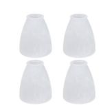 Aspen Creative 23062-4 Alabaster Transitional Style Replacement Glass Shade, 2-1/8\' Fitter Size, 4-5/8\' High x 4-1/8\' Diameter, 4 Pack - Retail: $20