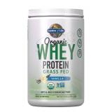 Garden of Life Grass Fed Whey Protein Powder Vanilla - 21g Protein for Women & Men + Probiotics - 12 Servings - Gluten Free, Non GMO, Kosher, Humane - Retail: $30