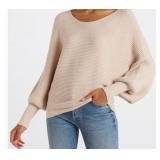 PINQUE Effie Long Sleeve Sweater Beige Large NWT STITCH FIX