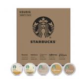 Starbucks Flavored K-Cup Coffee Pods Variety Pack for Keurig Brewers 1 box (40 pods) Variety Flavor 40 Count