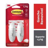 Command White Wire Hooks, Organize Damage-Free, 2-Hooks, 4-Strips (17068ES)