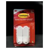 Command White Wire Hooks, Organize Damage-Free, 2-Hooks, 4-Strips (17068ES)