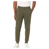 Amazon Essentials Men's Relaxed Joggers Sweatpants, Fleece, Comfortable Fit, Olive, XX-Large - Retail: $16