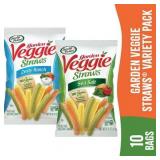 Sensible Portions Gluten-Free Garden Veggie Straws  Zesty Ranch & Sea Salt  0.75 oz Variety Mix (10 Count)