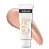 Neutrogena Purescreen+ Mineral UV Tint Face Liquid Tinted Sunscreen - with 100% Mineral Actives & Vitamin E, Enhances Natural Tone, Water Resistant, Broad Spectrum SPF 30, 1.1 fl oz - Retail: $16