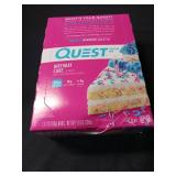 Quest Nutrition Birthday Cake Protein Bars, 20g Protein, 1g Sugar, 4g Net Carbs, Gluten Free, Keto Friendly, 12 Count - Retail: $26