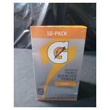 Gatorade Thirst Quencher Powder Orange Naturally Flavored 12 Oz 10 Pack - Retail: $13