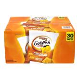 Pepperidge Farm Goldfish Cheddar Crackers  1.5 oz. Snack Packs  30-count Multi-pack Box no expiration present