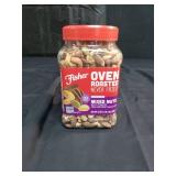 Fisher Snack Oven Roasted Never Fried Mixed Nuts with Peanuts, 24 Ounces, Peanuts, Almonds, Cashews, Pistachios, Pecans, Made With Sea Salt - Retail: $21