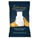 Satinara Fondant Icing | White 2.2 LB | Professional Preferred For Exceptional Cakes, Ready to Roll, Smooth, Easy to Use for Cake Decoration - WHITE 2.2 LB - Retail: $17