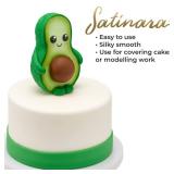 Satinara Fondant Icing | White 2.2 LB | Professional Preferred For Exceptional Cakes, Ready to Roll, Smooth, Easy to Use for Cake Decoration - WHITE 2.2 LB - Retail: $17