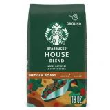 Starbucks House Blend  Ground Coffee  Medium Roast Hot or Iced Coffee  18 oz - Retail: $14