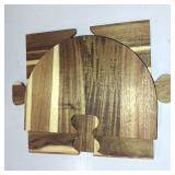 Large Charcuterie Board Set - 3 Pieces with Knife Set, Premium Acacia Wood Cheese Boards, Heart Shaped Serving Tray with Gift Box, Wedding & Bridal Shower Gift, Valentines Day Gifts