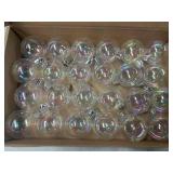 10 BOXES - of Jutom 24 Pcs Christmas Iridescent Ornaments Ball Clear Plastic Bubbles Cauldron Halloween Hanging Ornament Balls Bulk Wedding Decorative Rainbow Hanging Craft for DIY Witch Magic Pot (1.