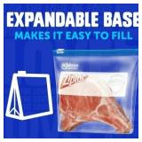 2 BOXES of Ziploc  Brand Quart Freezer Slider Bags, Power Shield  Technology for More Durability, 34 Count