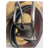 BULLIANT Men's Belt,Reversible Belt Adjustable For Gift Men 43  x 1.25 -Cut For Fit-2 Sides in 1 Belt(Not 2 Belts)