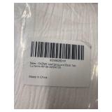 Leaf Jacquard Back Tab Curtains - White - 2x50x120